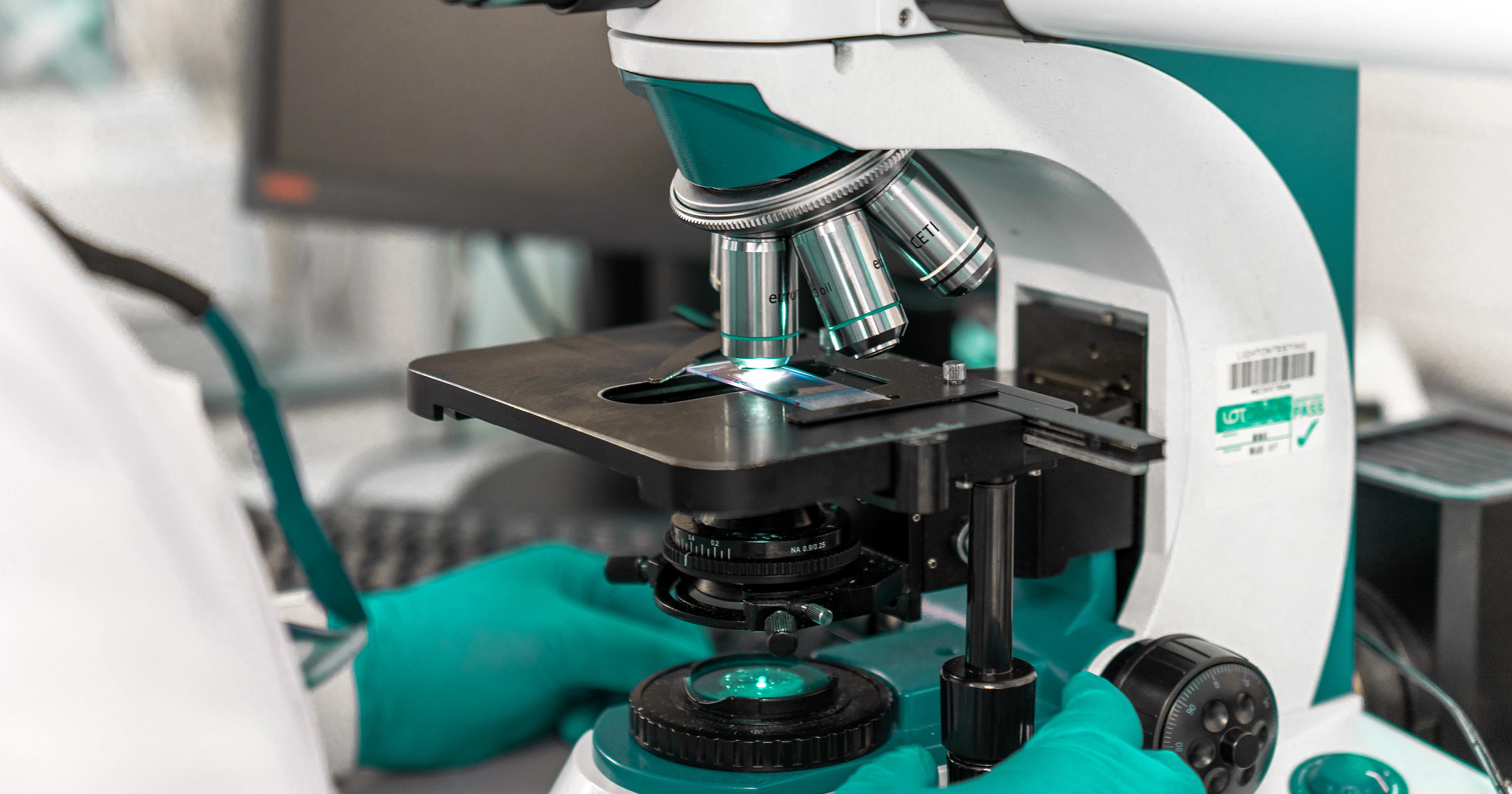 Microscope lab photo Microscope lab photo